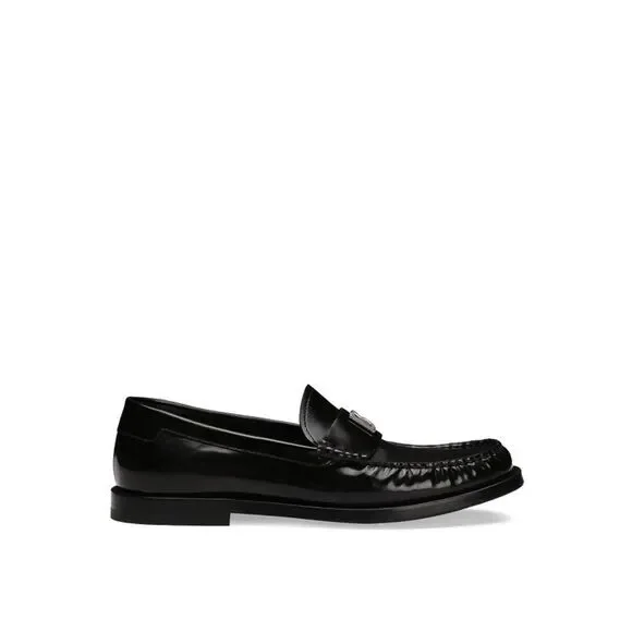 DOLCE & GABBANA Men’s Loafers Suede Leather Jet Black 8.5 Penny Loafer w/toe tap Dolce&Gabbana Men main image 3